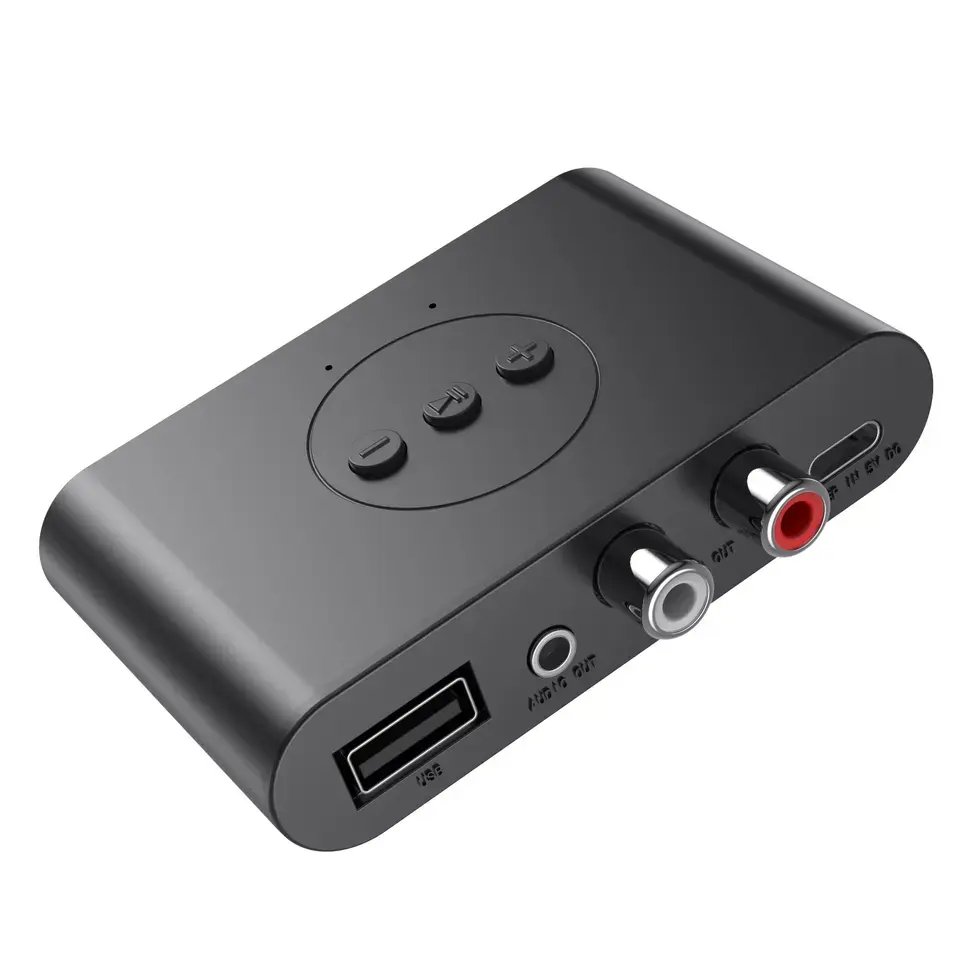 B21 Bluetooth 5.2 Audio Receiver NFC U Disk RCA 3.5mm AUX USB Stereo Music Wireless Adapter With Mic for Car